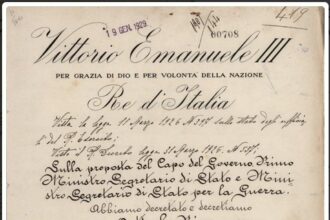 Decreto originale del Regno d'Italia
