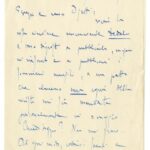Lettera autografa di Benito Mussolini